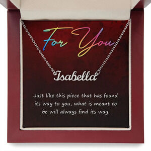 Way to You Personalized Name Necklace Stainless Steel Custom Name Gift Luxury L